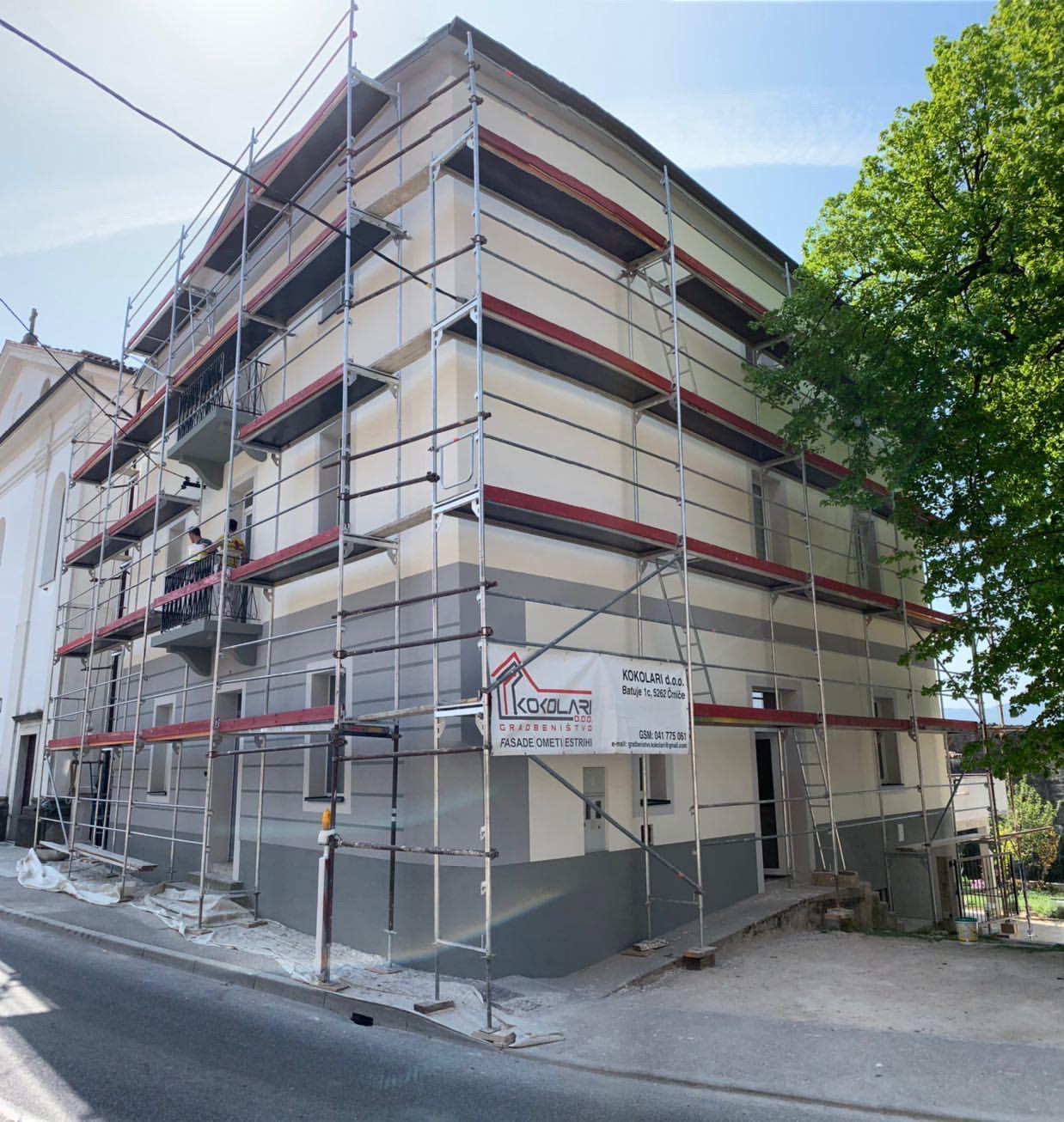 Izvedena gradbena dela Kokolari